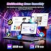 Notebook 16 Pollici, Core i5-8210Y CPU, Win 11 PC Portatile 16GB RAM 1TB SSD, Laptop Tastiera Retroilluminata, 1920*1080 IPS Full HD Schermo, (Mini-HDMI+USB3.0+Type-C+Webcan+WIFI5+5800Mah Battery)