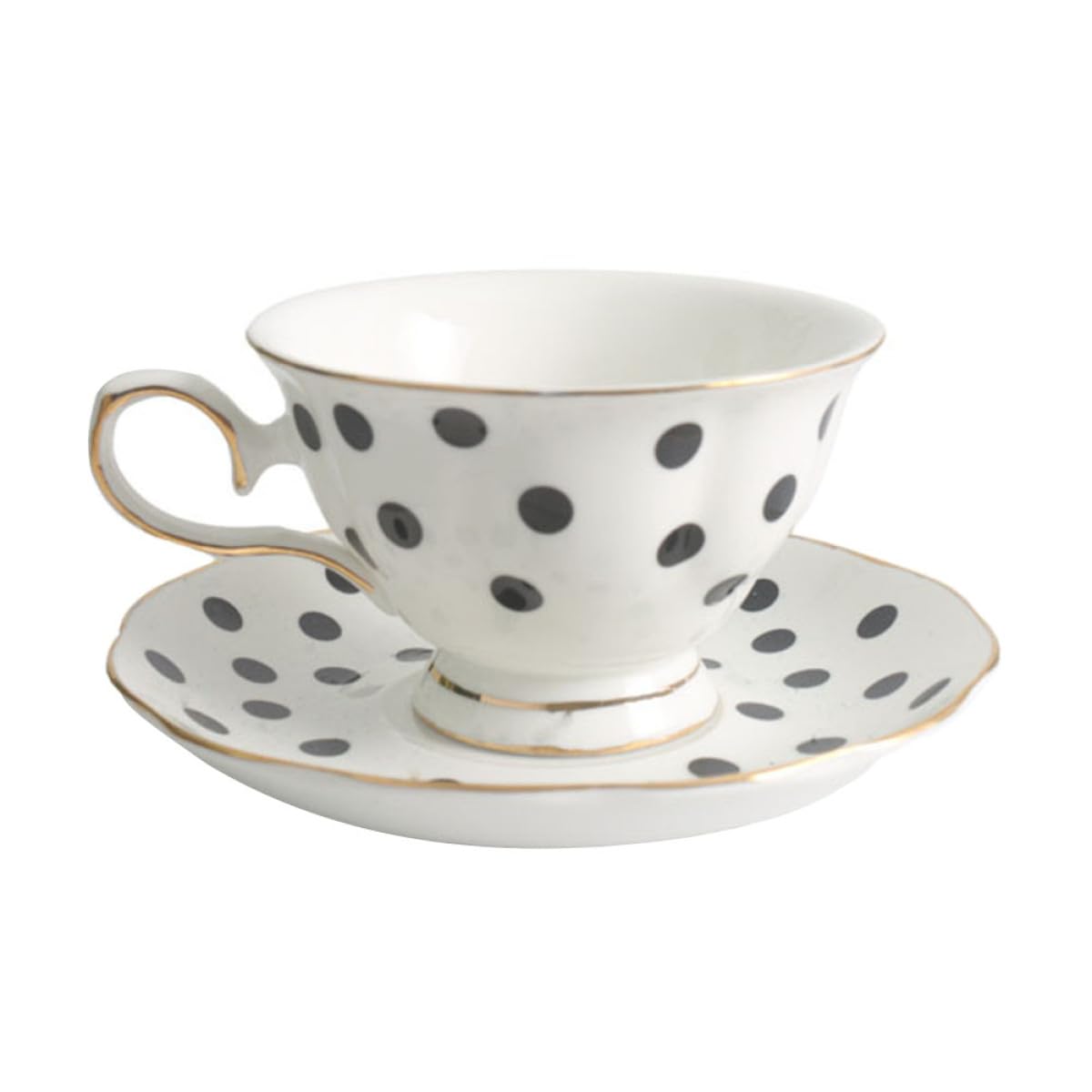 Keramik Kaffeetassen Satz mit Untertassen 1 Satz Europäischer Stil Große Tassen mit Glatter Oberfläche Geeignet für Kaffee Tee und Latte Robust und Langlebig