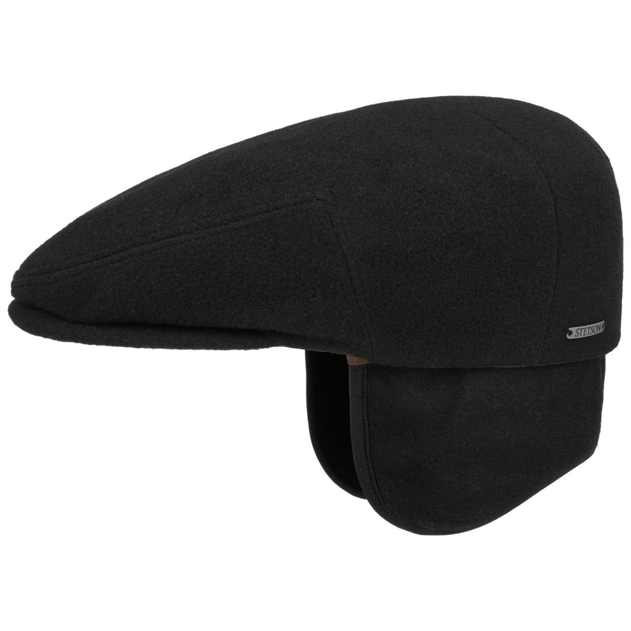 Stetson Kent Wool Copriorecchie Coppola Uomo Made in EU Cachemire Berretto con Visiera Autunno/Inverno