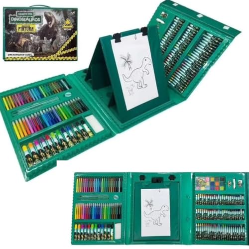 Estojo de Pintura Infantil Maleta de Colorir Completa para Crianças (208 Peças)