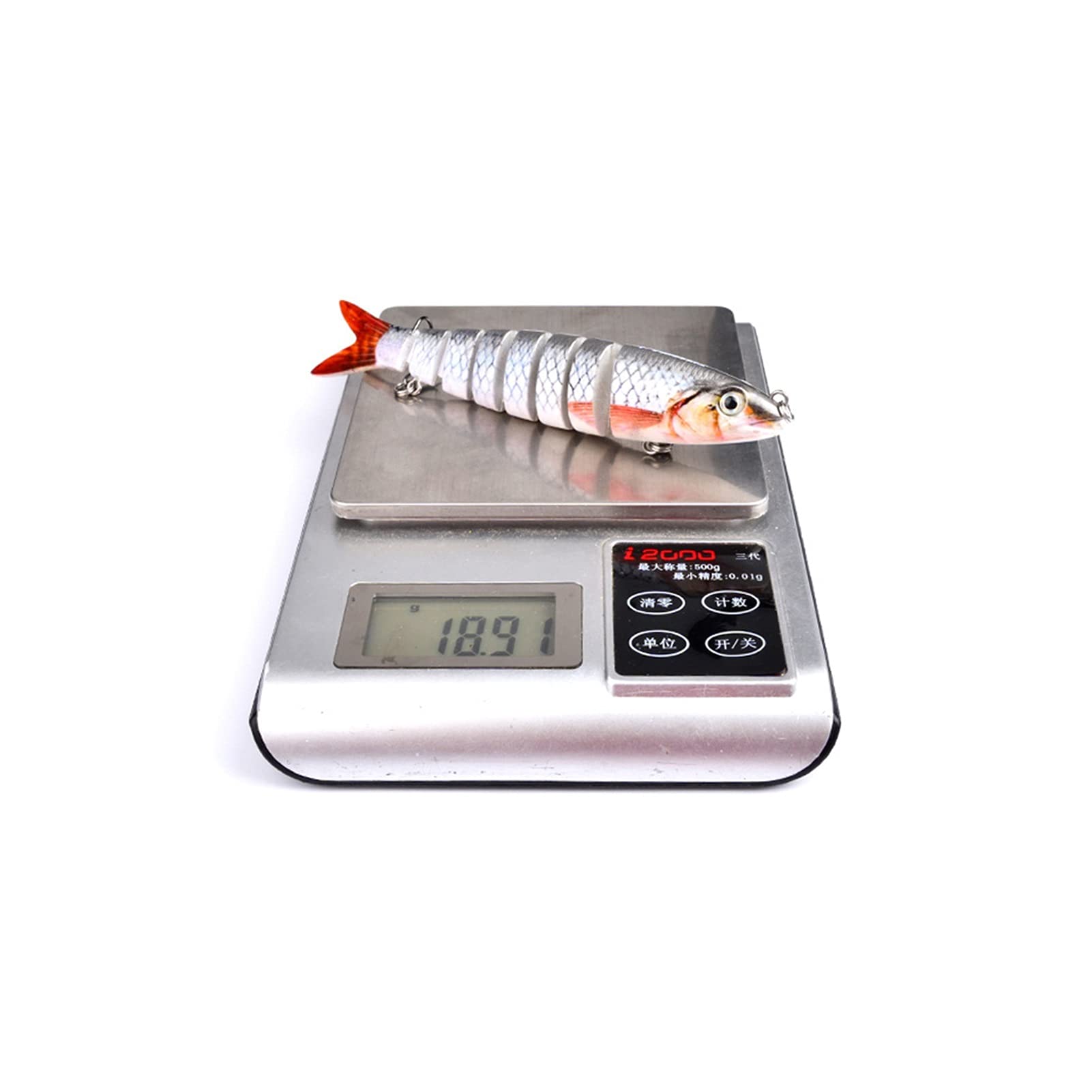 Kunstköder Angelköder Multi Gelenkend Sinking Wobblers Locken Köder Swimbait Harte Köder Angelgerät Für Bass 6 stücke Kunstköder Gummifische
