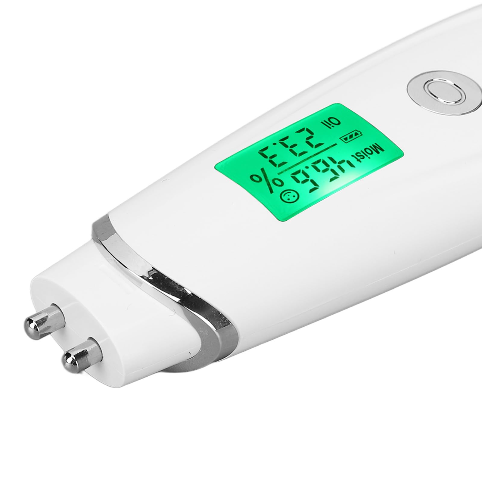 Detector digital de piel portátil, detector de humedad facial blanco, analizador de humedad del contenido de aceite de la piel