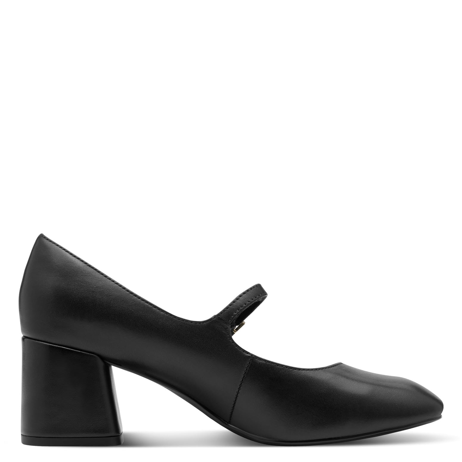 Marco Tozzi Damen Mary Janes aus Leder mit Blockabsatz