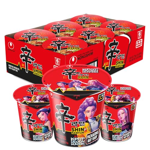 Nongshim Shin Ramyun Cup of Noodles, Spicy...