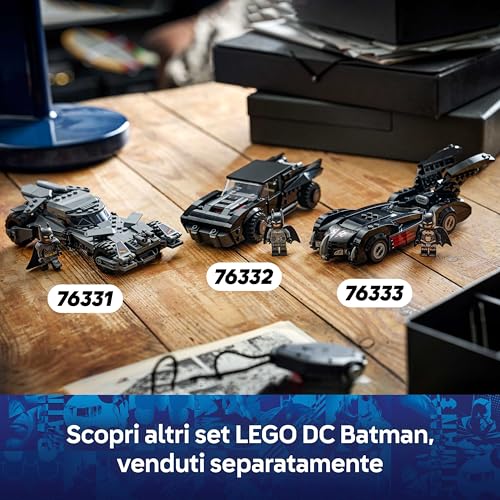 DC Batmobile di Batman - Macchina Giocattolo - Kit di Modellismo da Collezione con Minifigure del Supereroe e Moneta d'Oro - Regalo per Bambini e Ragazzi da 9 Anni in su Fan del Film - 76332 - Lego - Immagine 6