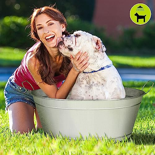 Barsics BUK-M03AL02 Large 6-Gallon Galvanized Tin Beverage Tub thumb #5