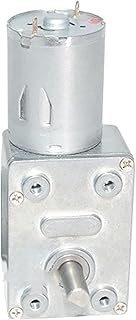 turbine speed High Torque Dc Motor, Dc Gear Slow Rotating Motor, JGY370 Gear Reduction Box, Halloween Prop, 6v dc Motors, Double output shaft screw worm controllable ( Size : 90rpm , Color : 12V )