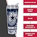 Rico Industries NFL Football Dallas Cowboys Metallic Tie Dye Personalized 24oz Acrylic Tumbler W/Hinged Lid - Team Colored Metallic Art Plastic Travel Tumbler - Keeps Drinks Cold or Hot