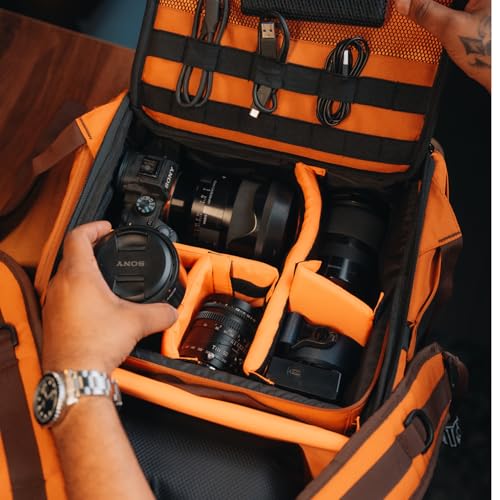 Image of CarryPro Camera Cube V2.0 with Sling Belt | Water-Resistant for Nikon Canon Sony & All DSLR Cameras | DSLR SLR Padded Camera Case for Travel | Camera Lens Kit Bag (Black)