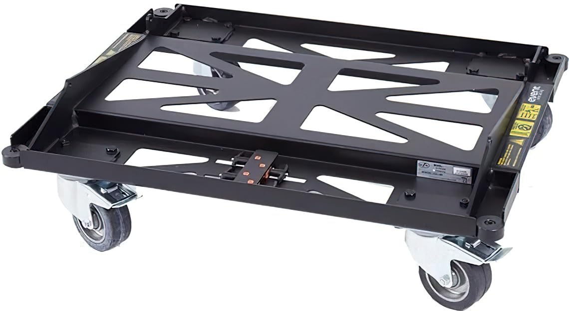 DAS Audio 10113170 Model PL-EV208S Steel Transport Dolly, Black; for use with EVENT-208A, 4 Units Max