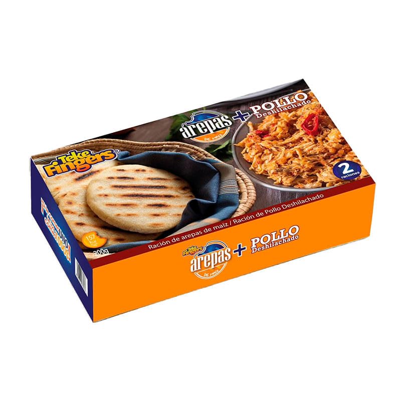 La Sirena Arepas con Pollo Deshilachado 340g (Congelado)