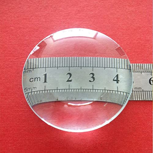 Optical Part For Convex Lens Lens Flat Convex Lens Single Convex Lens One Side Flat One Side Convex Diameter 50mm Focal Distance 250mm (Diameter: 1pcs)