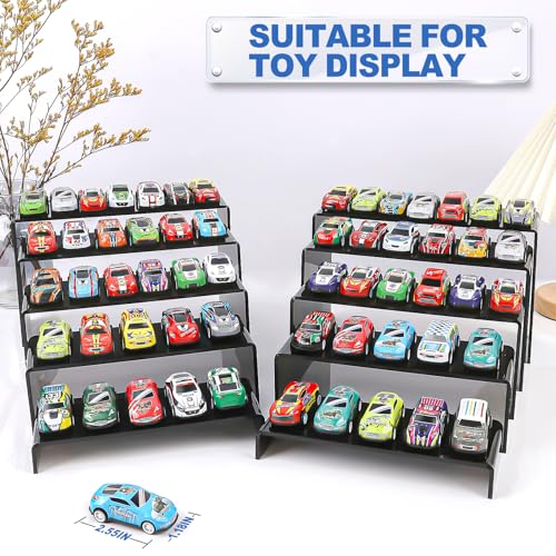 Image of Aheroi Acrylic Risers Display Stands, Acrylic Stands for Display 10Pcs 2Set | Arylic Display Stands Shelf Riser, Black Display Stand Set for Decor,Cupcake Stands Buffet Food Display Set,(7 inchL~8 inchL~9 inchL)