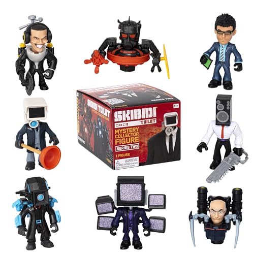 SKIBIDI Toilet Mystery Figure Collector Series 2 Figurines de Collection Youtube Animation Sensation, Produit Officiel Toilet Merch