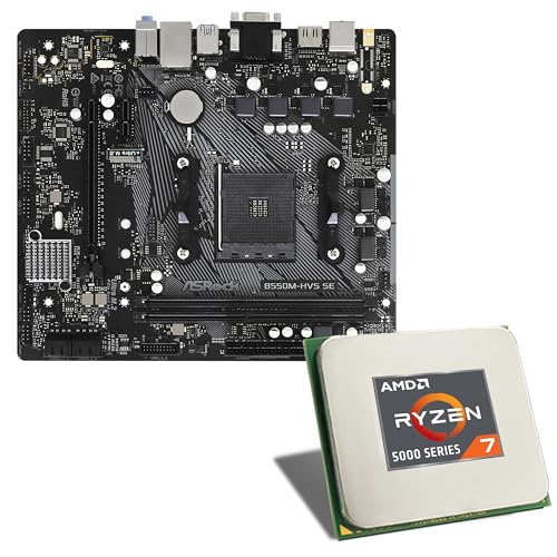 AMD Ryzen 7 5700G / ASRock B550M-HDV Mainboard Bundle | CSL PC Aufrüstkit | AMD Ryzen 7 5700G 8X 3800 MHz, GigLAN, 2X M.2 Port, USB 3.2 Gen1 | Aufrüstset | PC Tuning Kit