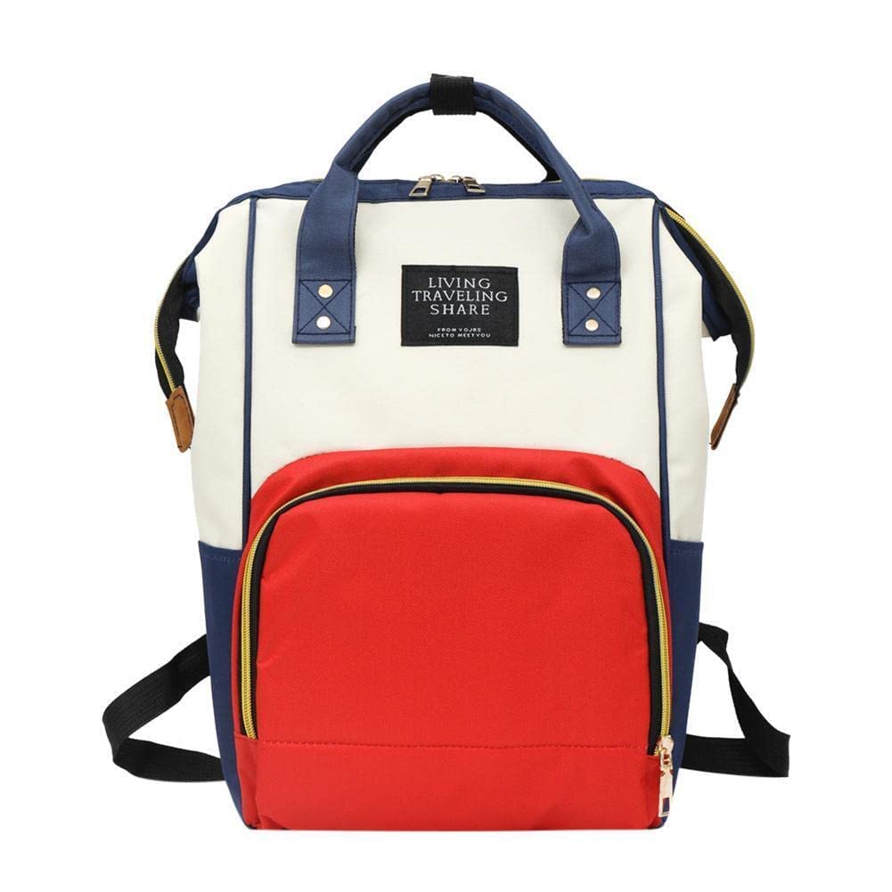 Duggu Kids Durable Nursing Maternity Diaper Backpack Tote Bag Mother Baby Mother Baby Diaper Nappy Changing Bag Travel Shoulder Bag (Pack of 1) Red-image-42