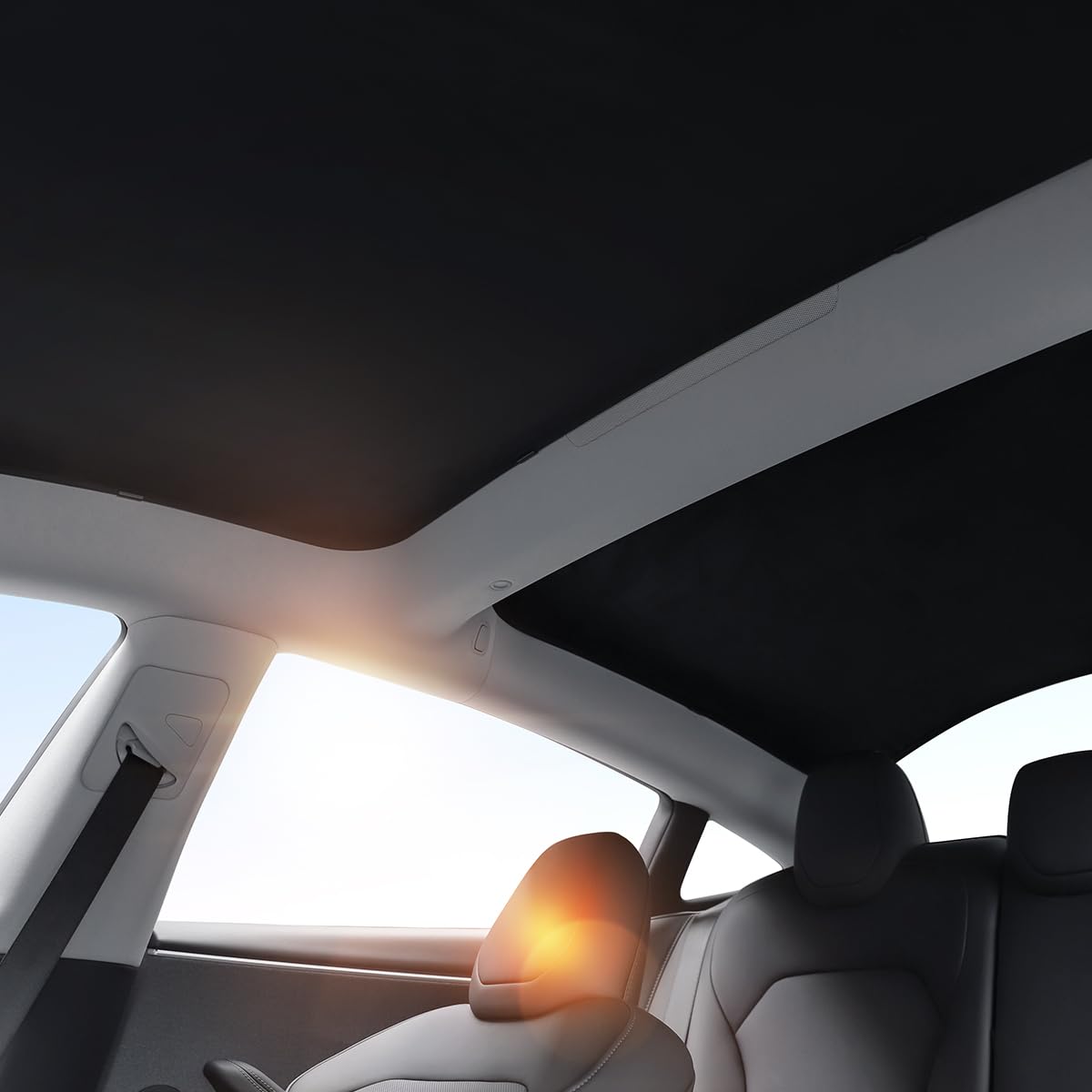 topfit Pare Soleil pour Tesla Model 3 Highland Protection Solaire Contre Les Rayons UV pour Tesla Model 3 Highland