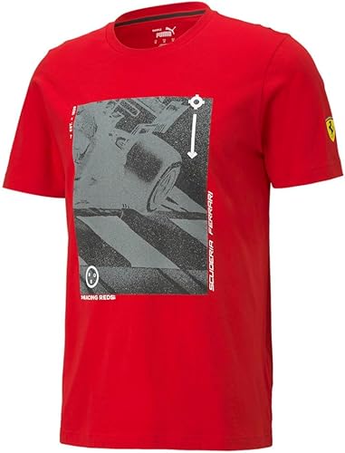 Miniatura 3 de PUMA Ferrari Race Graphic Tee, Rojo -