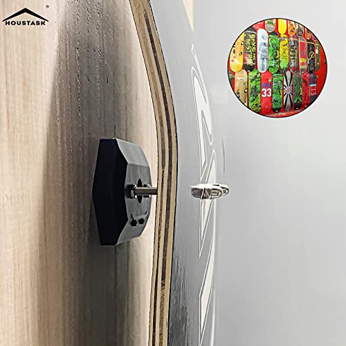 HOUSTASK Skateboard Wall Mount Skateboard Hanger for Skateboard Deck