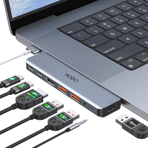 USB C Adapter for MacBook Pro Air M3 M2 M1,