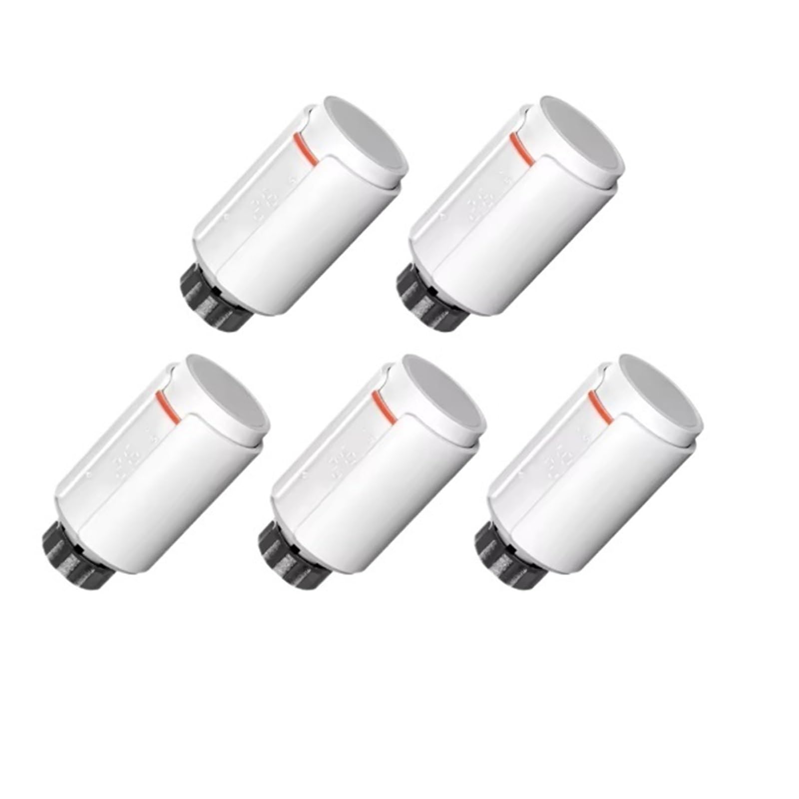 Valvola Termostatica For Radiatore Smart TRV Supporto Programmabile App Regolatore Di Temperatura Remoto Risparmia Sui Costi Di Riscaldamento Energetico(5 Pcs)