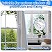 Window Locks, 4 Sets Premium Sliding Window Locks Security Up and Down Window, Vinyl Double window locks for Childproof Home Safety, Adjustable Vertical Horizontal Sliding Door Windows Lock Stopper