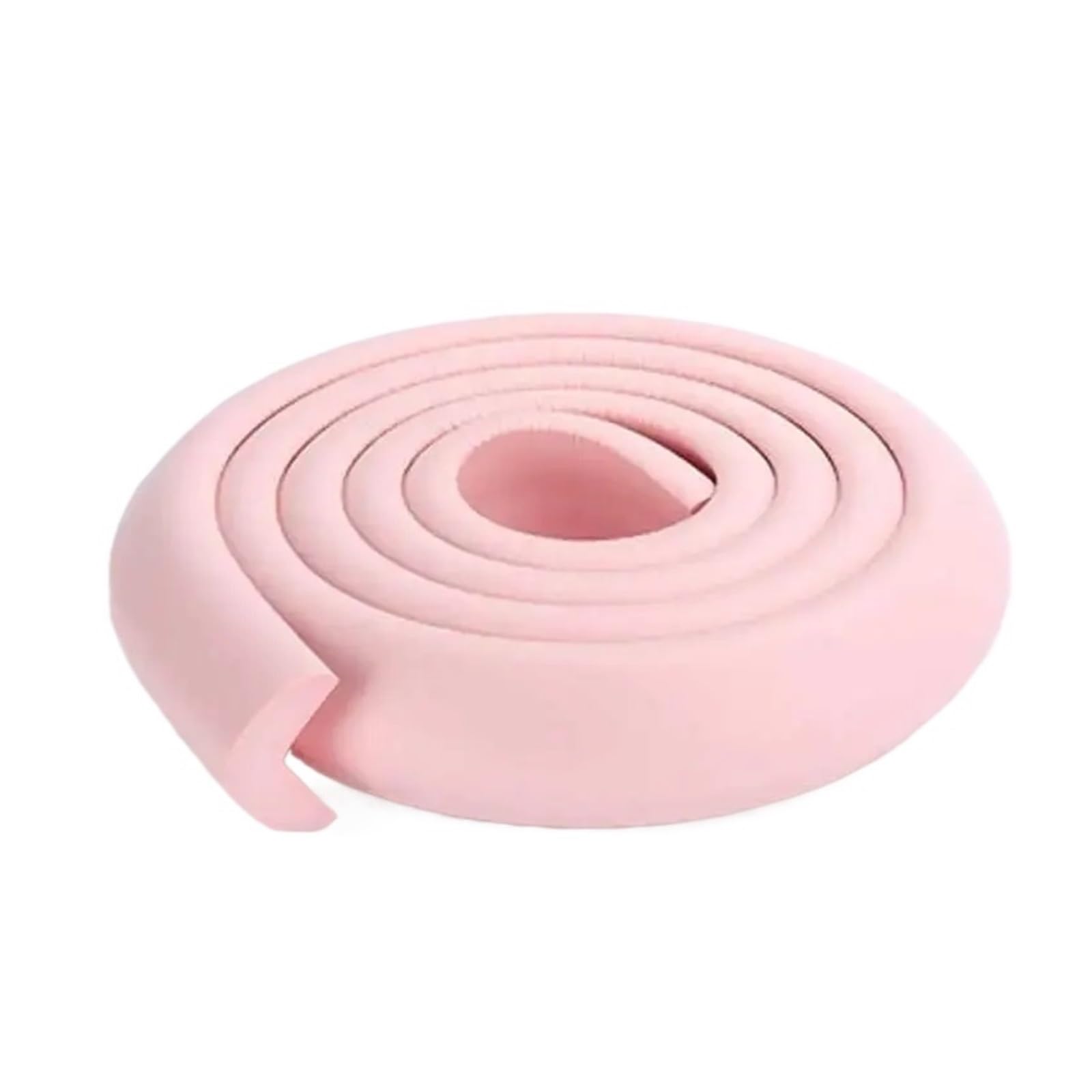 2M Child Bumper Strips Safety Anti-collision Soft Table Edge L-shaped Protector Strip Corner Protection(Pink)