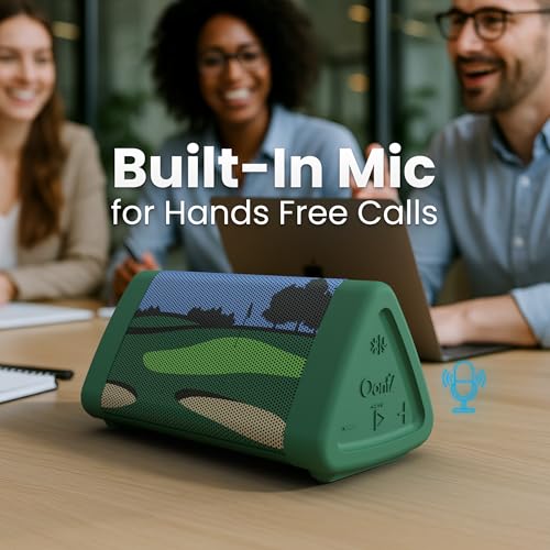 Image of OontZ Angle 3 (4th Gen) - Portable Bluetooth Speaker, 12W Stereo Sound, 24 Hour Playtime, Rich Bass, 100 Foot Wireless Range, Waterproof, Home, Outdoor, Travel, Great Gift and Golf Speaker (Green)