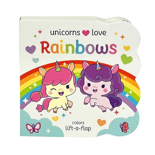 Image of Unicorns Love Rainbows - A Lift-a-Flap Board Book for Babies and Toddlers