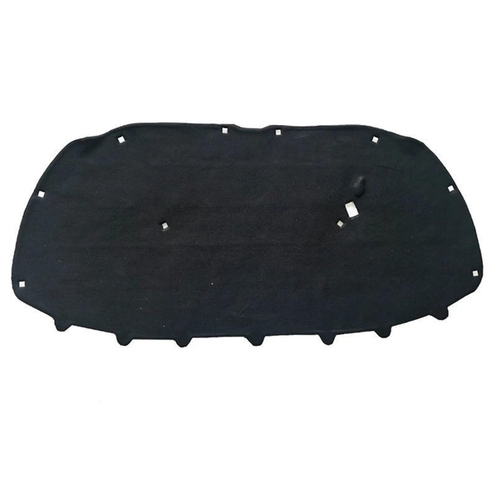 Xexjhqq Black Car Hood Engine Insulation Pad For Vw For Polo 2011-2019 Front Hood Engine Sound Insulation Pad Cotton Soundproof Cover Thermal Heat Insulation Pad Mat(Black)