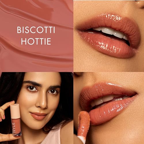 Image of HYUE Notorious Nude Lip Kit - Liquid & Velvette Matte Lipsticks, Lip Tint, Lip Plumper | 16.4 ml | Long-Wear Soft-Matte Finish | with Jojoba, Almond & Indian Gooseberry Extract | Makeup Set