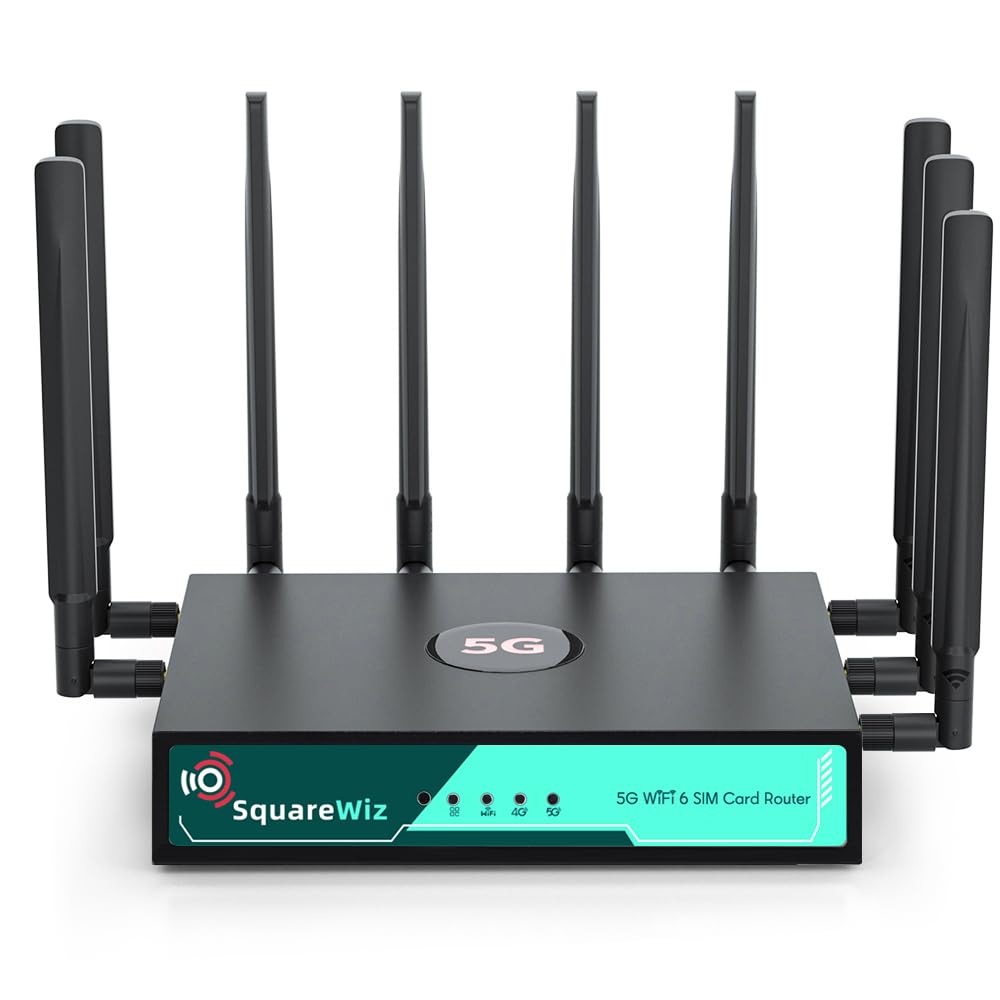 Amazon.com: SquareWiz RM520N AX3000 WiFi 6 5G Router with Sim Card