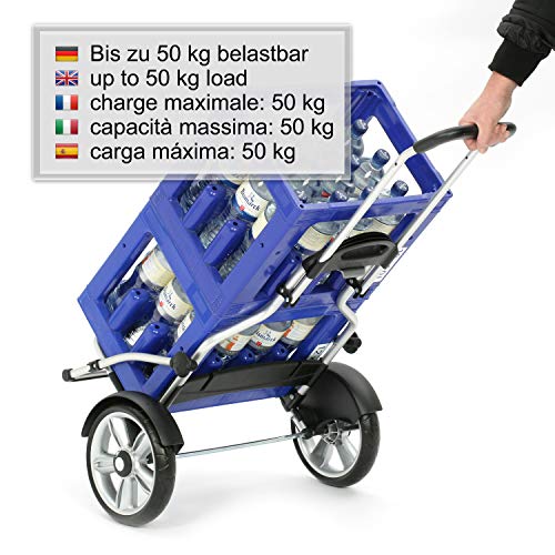 ANDERSEN Einkaufstrolley - Royal Shopper Plus Fado 2.0 blau 74 L Einkaufsroller,Freizeit,Thermo,XXL, Aluminium, klappbar, Kugellagerad – Bild 4
