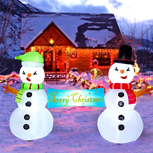 GAOMON Christmas Outdoor Decorations,Inflatable Christmas Yard Decorations,Blow Up for Outdoor, Gift for Family