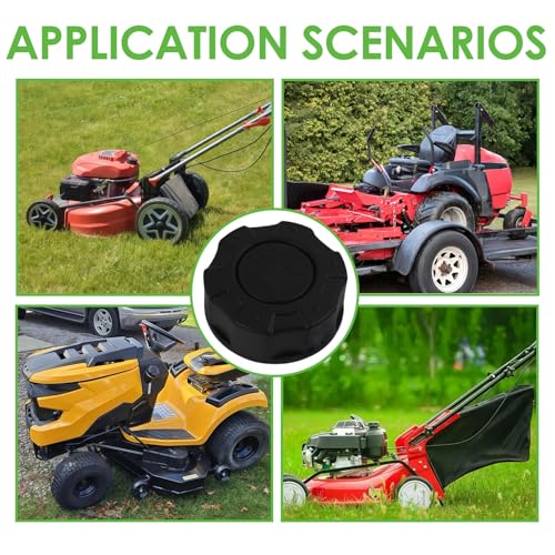 Kraftstofftankdeckel für Rasenmäher, 55mm Durchmesser, Robuster Kunststoffdeckel für Gartengeräte