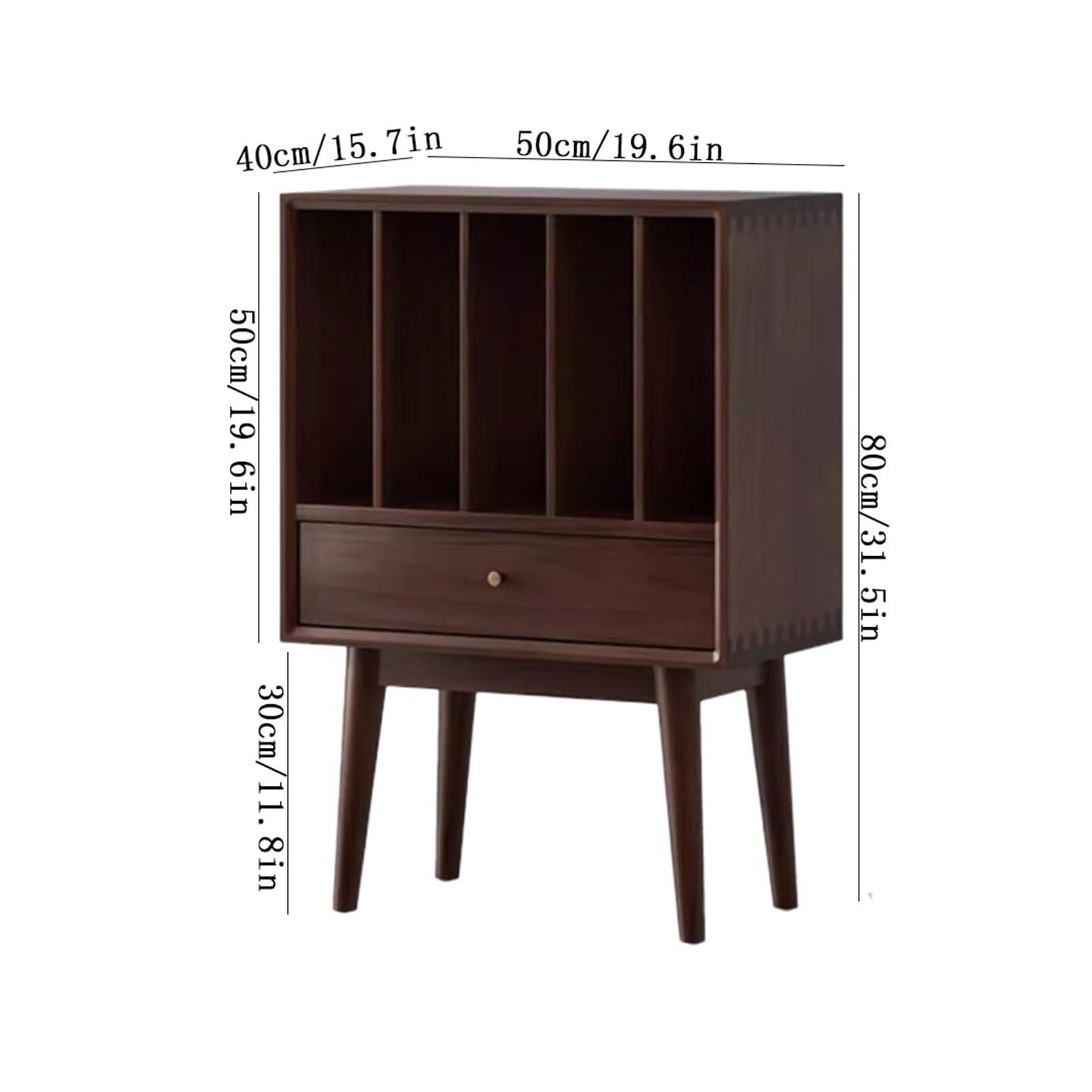 Ufficio Mobile for dischi in vinile con cassettiera da soggiorno Scaffale porta dischi