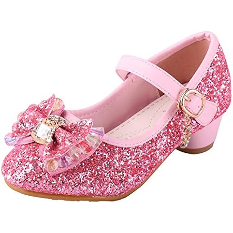 LiUiMiY Girls Glitter Mary Jane Shoes Cover