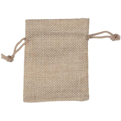 LYFANG 25pcs 7x9 cm Linen Flax bag Drawstring Pouch Jewelry Packaging Wedding Gift bag Cover