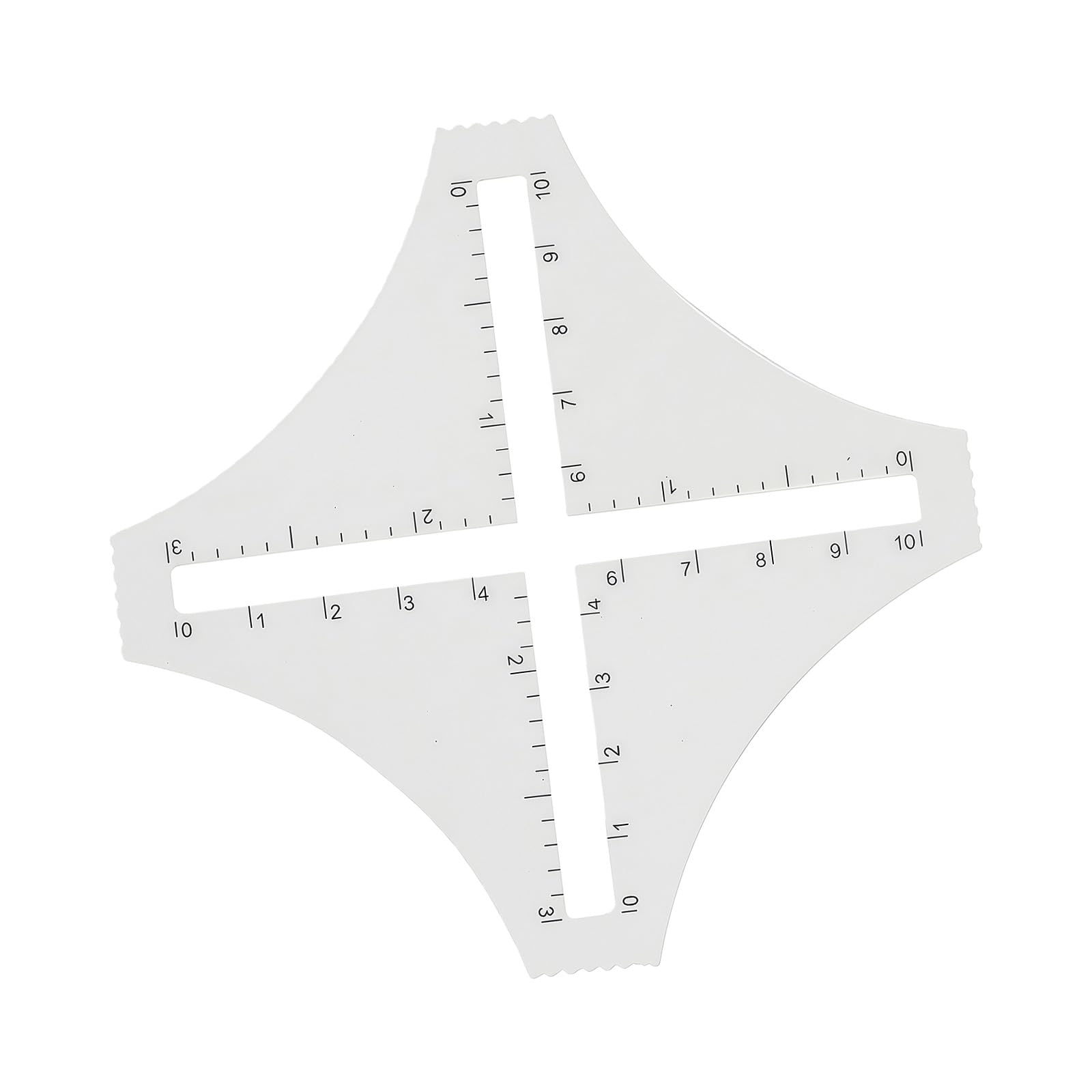 Clear Acrylic Sewing Ruler Featuring Florals Pattern for Fabric Measuring Cutting and Sewing Projects Portable Designs Tool