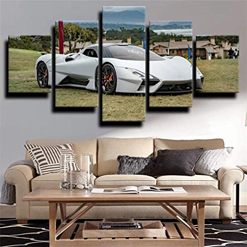 Tableaux deco murale salon moderne style automobile chic - 3