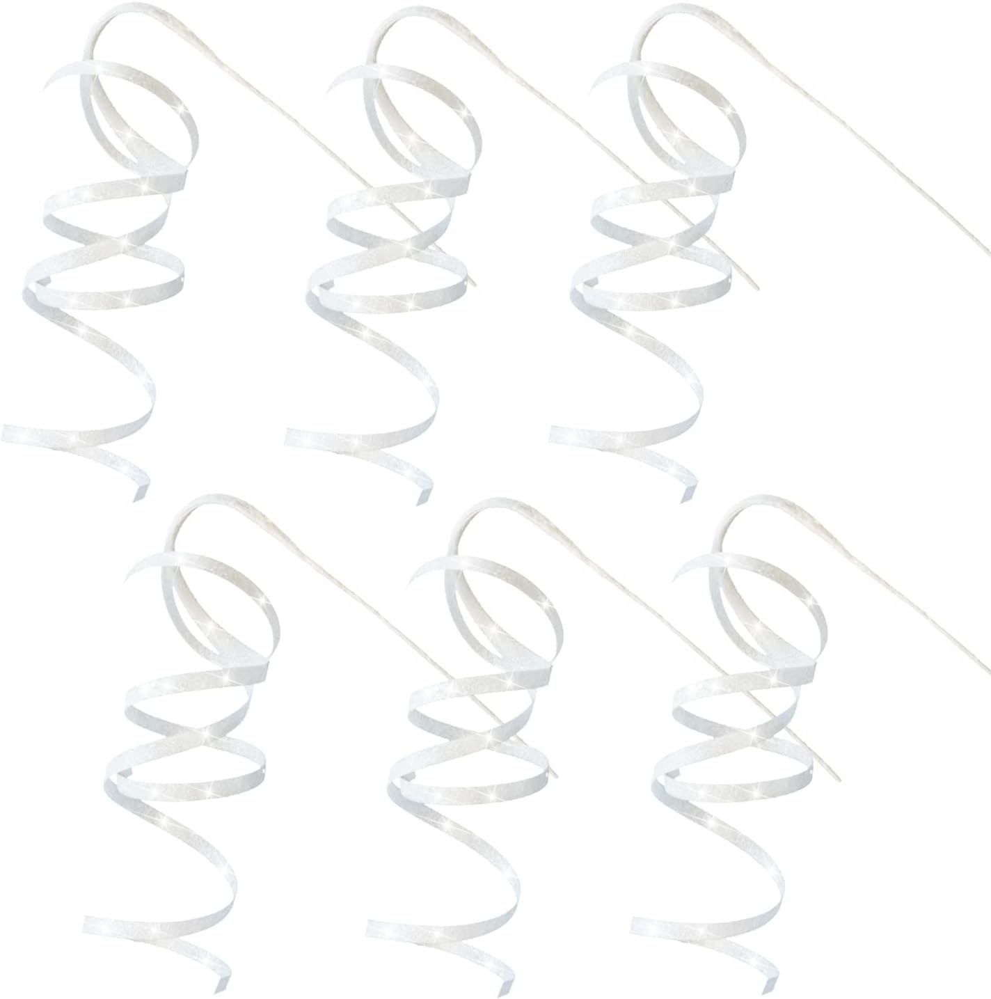 Christmas Glitter Branches, 6Pcs Christmas Tree Toppers