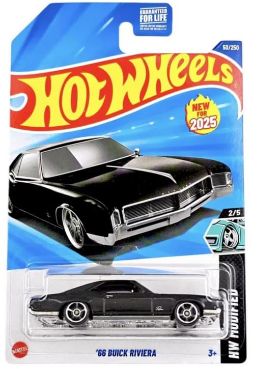 Amazon.com: Hot Wheels '66 Buick Riviera [Black] Modified 2/5, 50
