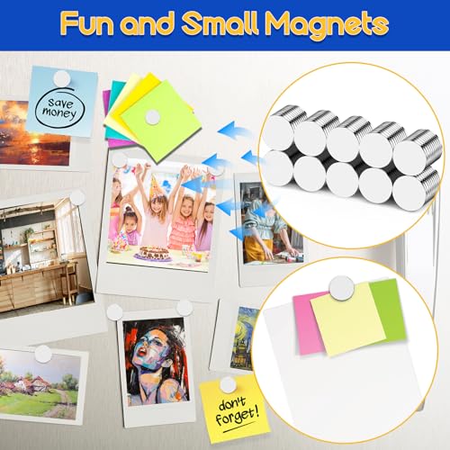 Image of 100 Pcs Strong Neodymium Magnets, 15x2mm Small Magnes Rare Earth Magnet for Crafts, DIY