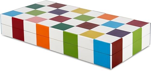 Miniatura 56 de Handicrafts Home Colección Marquet Array - Joyero decorativo hecho a mano para recuerdos, baratijas y decoración del hogar, caja para almacenamiento