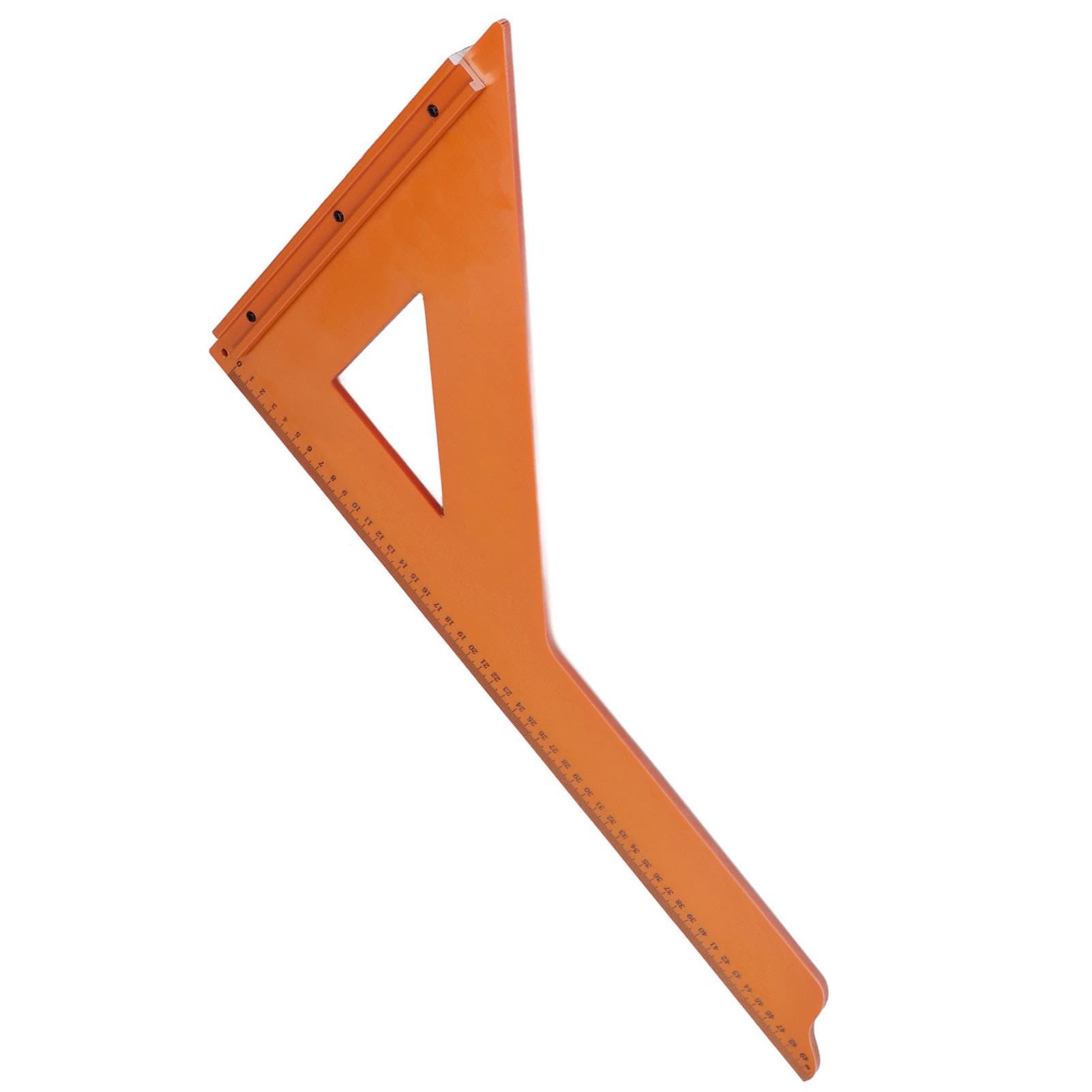 Règle triangulaire professionnelle pour le travail du bois, outil de mesure en plastique d'ingénierie carrée de précision à 90 degrés pour les projets de menuiserie et de b