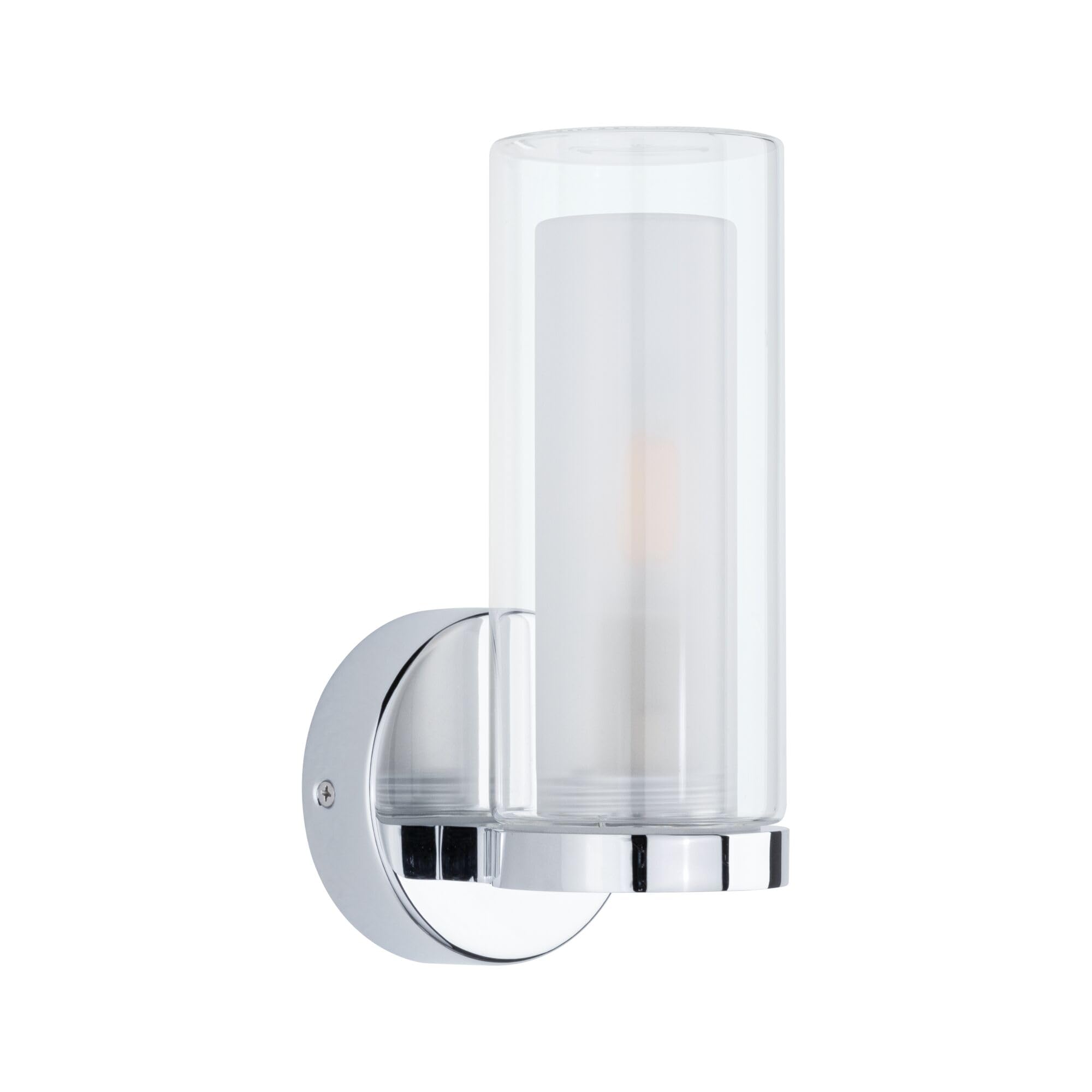 Paulmann 71076 Applique Selection Bathroom Luena IP44 E14 230 V max 20W dimmerabile cromo, vetro, luce da bagno a una fiamma