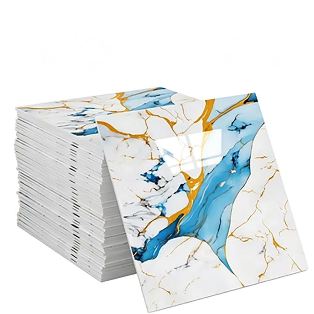 Marble Wall Panels Peel Stick Tiles Backsplash Sticker for Home