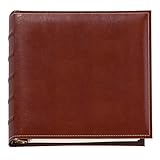 Exposures Charter Extra-Capacity 3-Ring Photo Album, Cognac