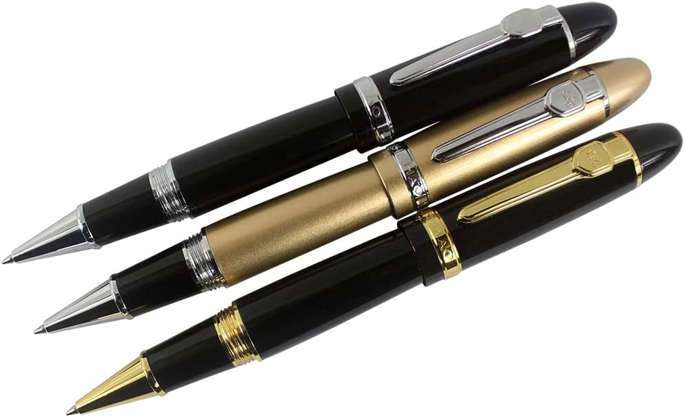 Jinhao 159 Black Rollerball Pen Heavy Big Pen 3 Pieces in 3 Colors