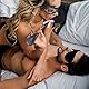 Ncheli SM Federkitzler mit Augenmaske Bondage Set Sex Spielzeug für Paare,Frauen BDSM Tickler mit Federn,Erotik Augenbinde mit Flogger Peitsche, Leder Massage Federstab Spanking Paddel-Schwarz